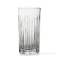 crystal glass ribbed drinking beverage water glasses